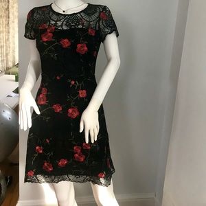 NWT Bloomingdales Lucy Paris Embroidered Dress.
